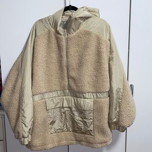 Cream Brown Wool Sweater